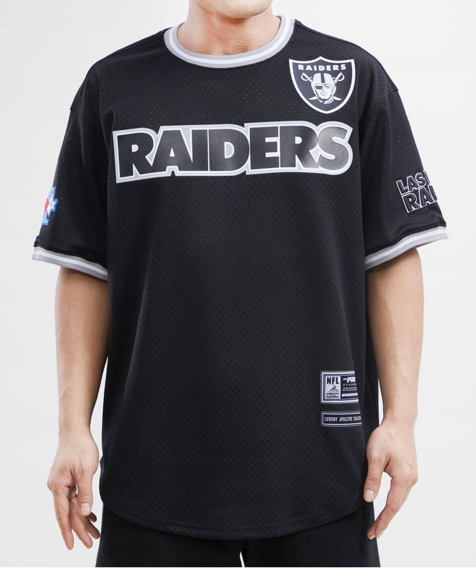 Men's Las Vegas Raiders Pro Standard White Mesh Button-Up Shirt