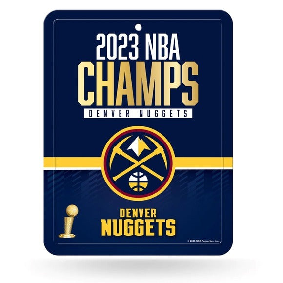 Licensed Sports Denver Nuggets 2023 Championship Metal Parking Sign