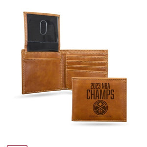 Licensed Sports Denver Nuggets 2023 Championship Leather Wallet