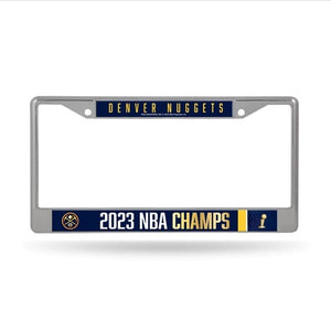 Sports Licensed Denver Nuggets 2023 Championship Chrome Plate Frame