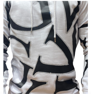 Men’s George V Rhinestone Studded Hoodie