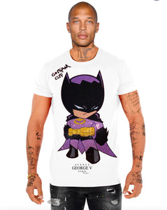 Men’s George V Rhinestone Studded Batman Tee Shirt