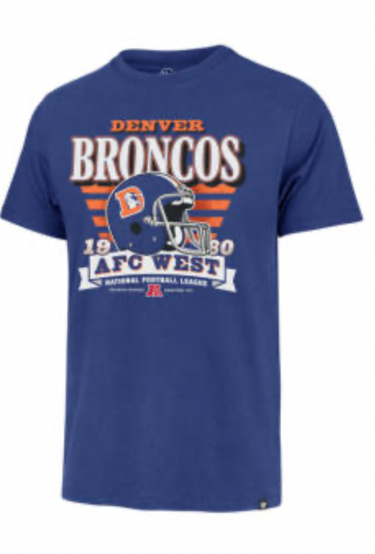Licensed Sports 47 Brand Men’s Denver Broncos Retro Tee Shirt