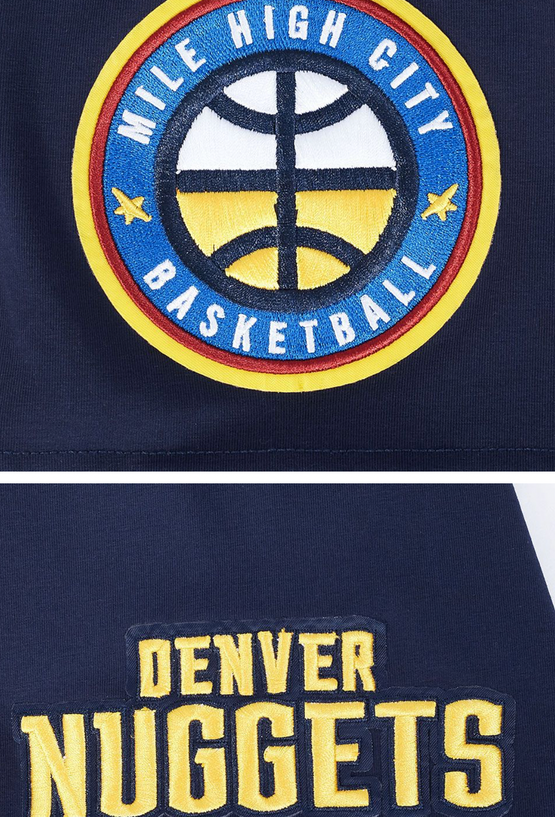 Licensed Sports Pro Standard Brand Men’s Denver Nuggets Stitch Tee Shirt