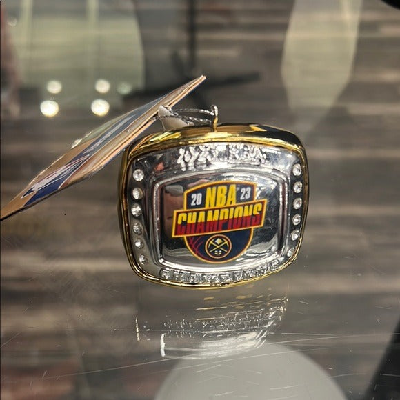 Sports NBA Champions 2023 Denver Nuggets Ring Ornament