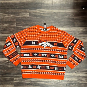 Men’s FOCO Sports NFL licensed Denver Broncos Orange Sweater