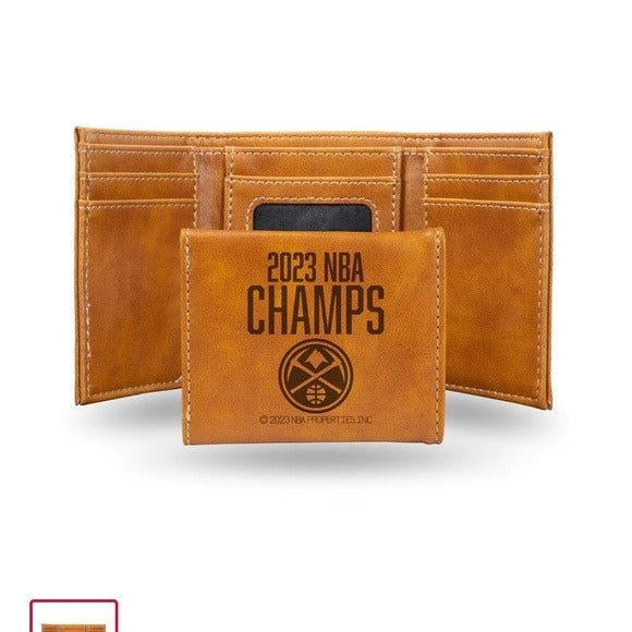 Sports Licensed Denver Nuggets 2023 Championship Leather Wallet