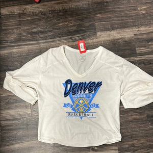 Sports Women's White Denver Nuggets Basketball Top Shirt