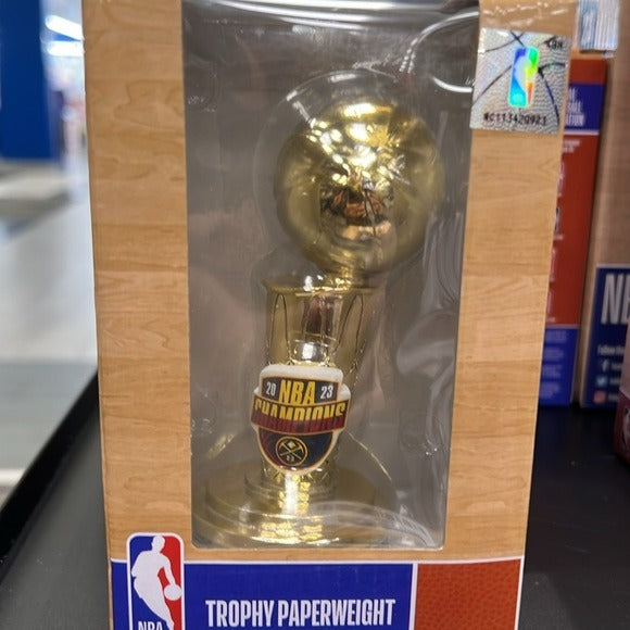 Sports Licensed Denver Nuggets Championship Trophy Paperweight