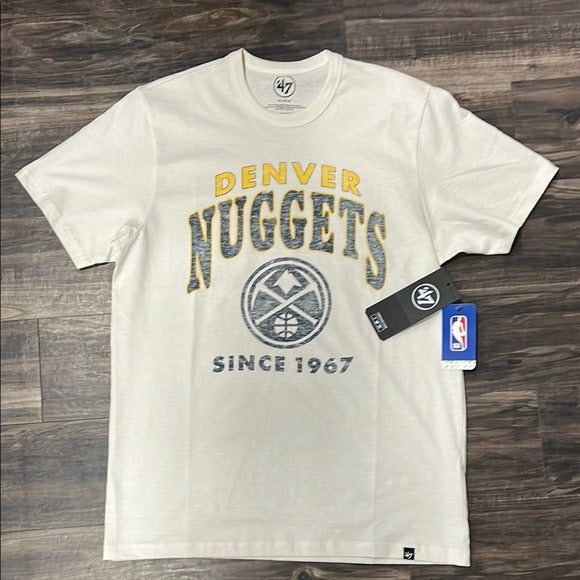 Sports Men’s licensed 47 Cream Denver Nuggets T-Shirt