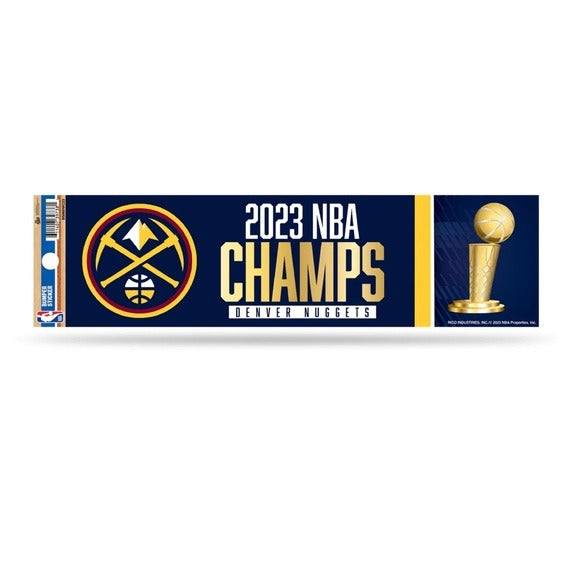 Licensed Sports Denver Nuggets 2023 Championship Bumper Sticker