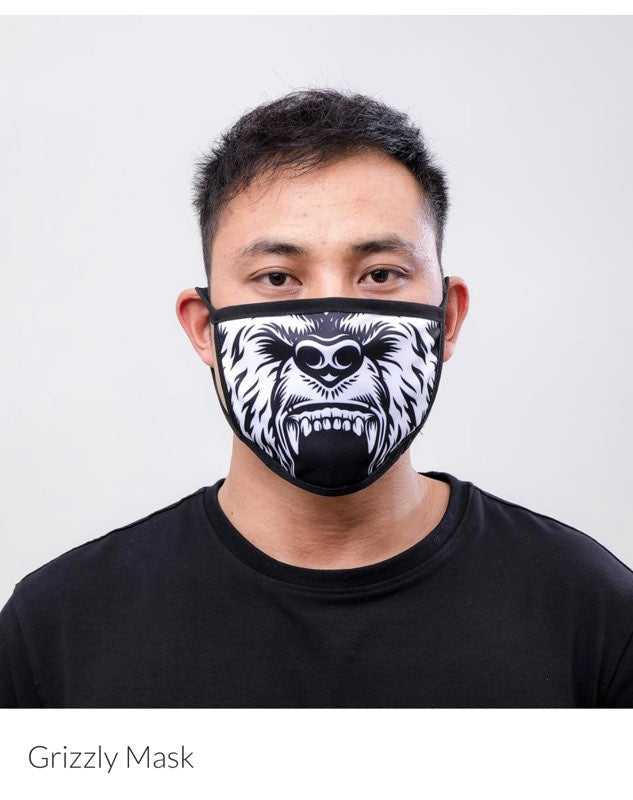Black Pyramid Face Mask Grizzly