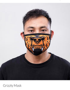 Black Pyramid Face Mask Grizzly