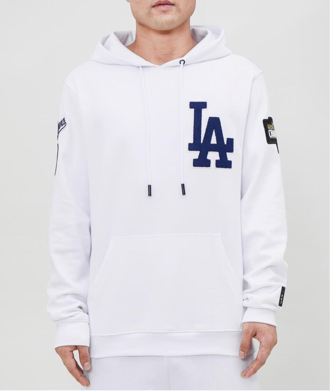 Pro Standard White LA Dodgers Hoodie Hooded Sweatshirt