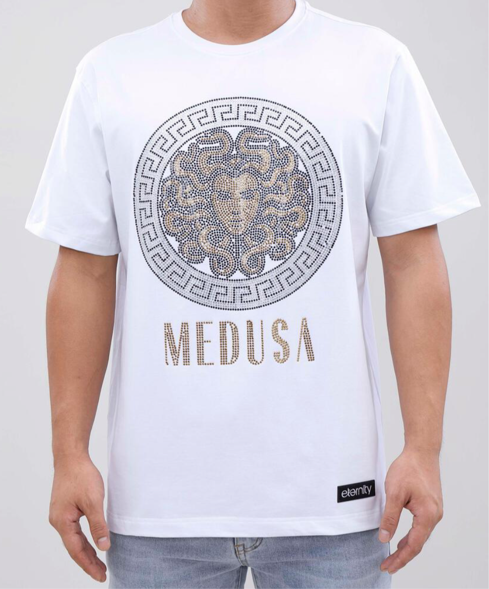 Hudson/Eternity Rhinestone Medusa Men’s Tee Shirt