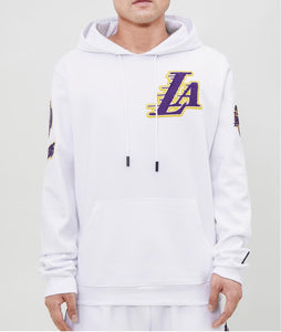 Pro Standard White LA Lakers Hoodie Hooded Sweatshirt