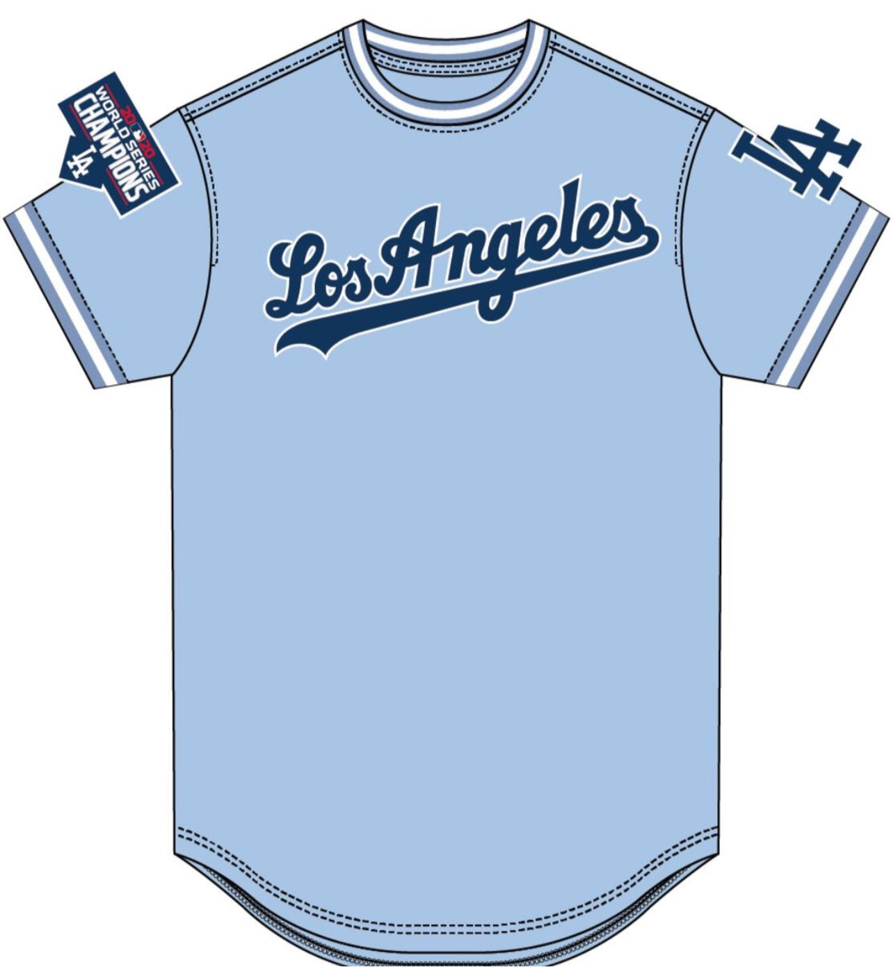 Pro Standard Men’s LA Dodgers Jersey Tee Shirt