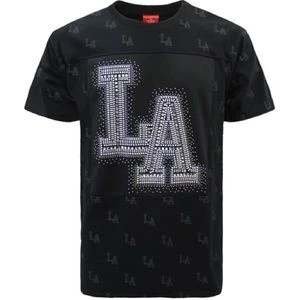 Men’s Victorious LA Black Rhinestone Studded Shirt