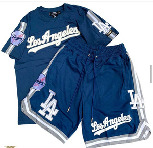 Pro Standard 2 Piece LA Dodgers Short Set