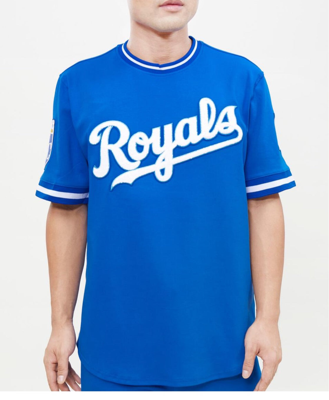 kansas city royals gear Pro Standard Men's Kansas City Royals Jersey Sports Tee Shirt – Unleashed Streetwear and Apparel