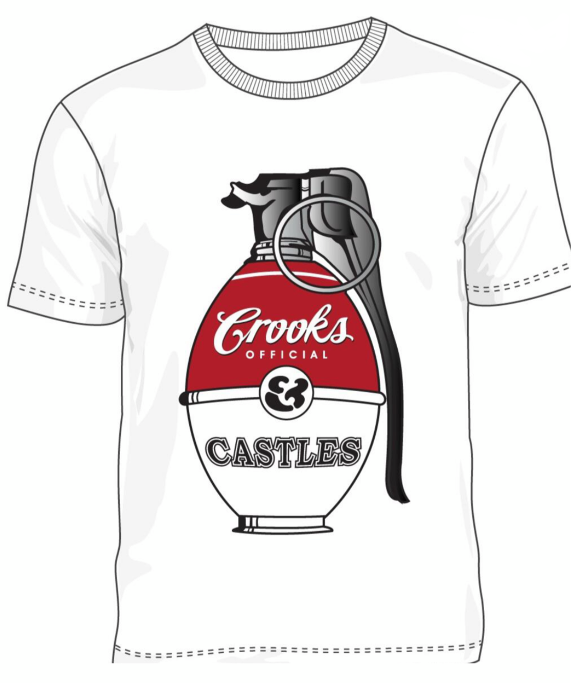 Crooks & Castles Men’s Graphic Tee Shirt