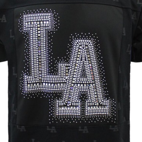 Men’s Victorious LA Black Rhinestone Studded Shirt