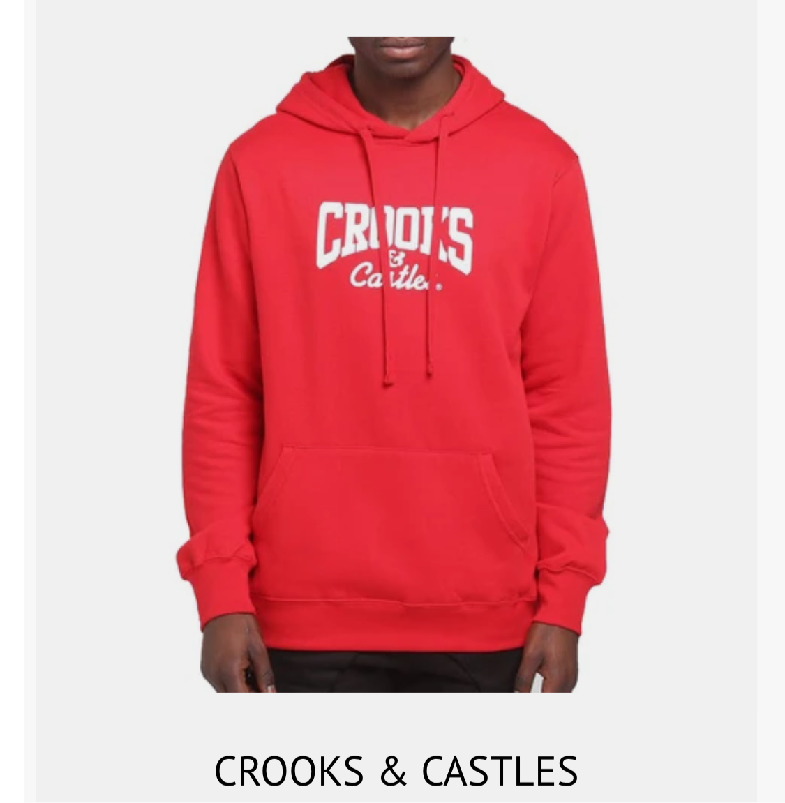 Crooks & Castles Men’s Hooded Sweater Shirt