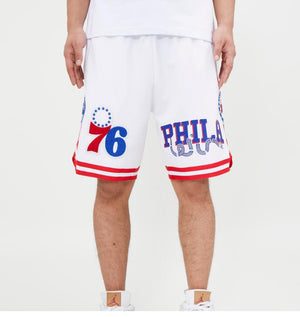 Pro Standard 2 Piece White Philadelphia 76ers Short Set