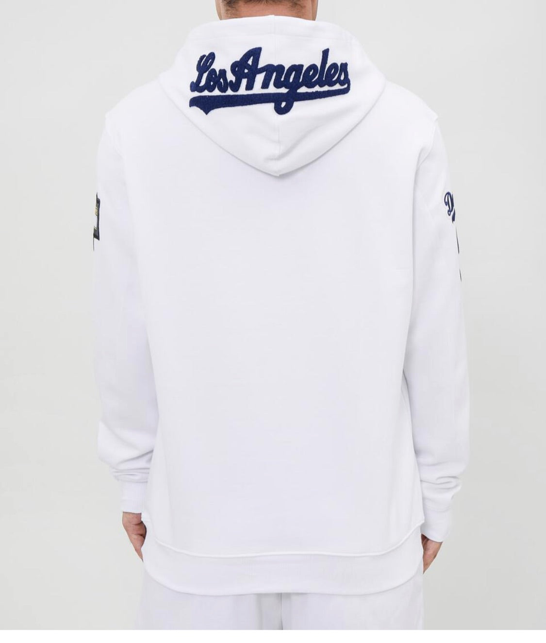 Pro Standard White LA Dodgers Hoodie Hooded Sweatshirt