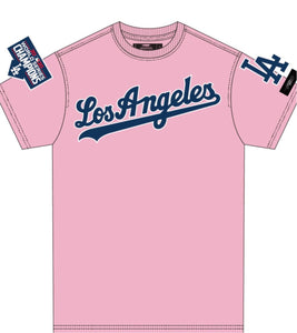 Pro Standard Mens LA Dodgers Pink Sports Tee