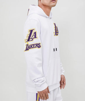 Pro Standard White LA Lakers Hoodie Hooded Sweatshirt