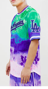 Pro Standard LA Dodgers Pink Blue Dye Jersey