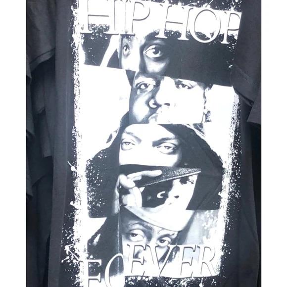 Hip Hop Tupac Biggie Jay Z Easy E Black White Tee