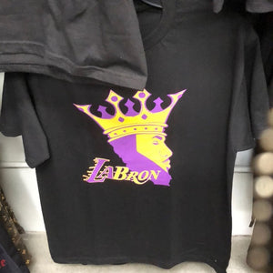 Lebron James LA Lakers Custom Tee Shirt Black