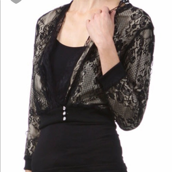 Women's Black Lace Dress Jacket Coat Unleashed Streetwear and Apparel Women's Black Lace Dress Jacket Coat Unleashed Streetwear and Apparel