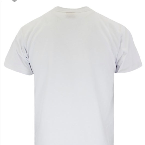 Men’s White Foil Detail Money Design T-Shirt
