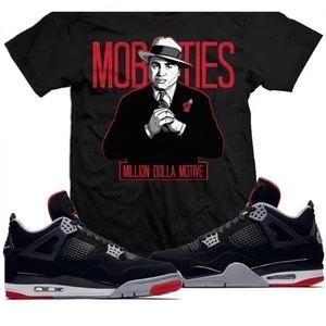MDM Black/ While Men's Designer Al Capone Print T-Shirt